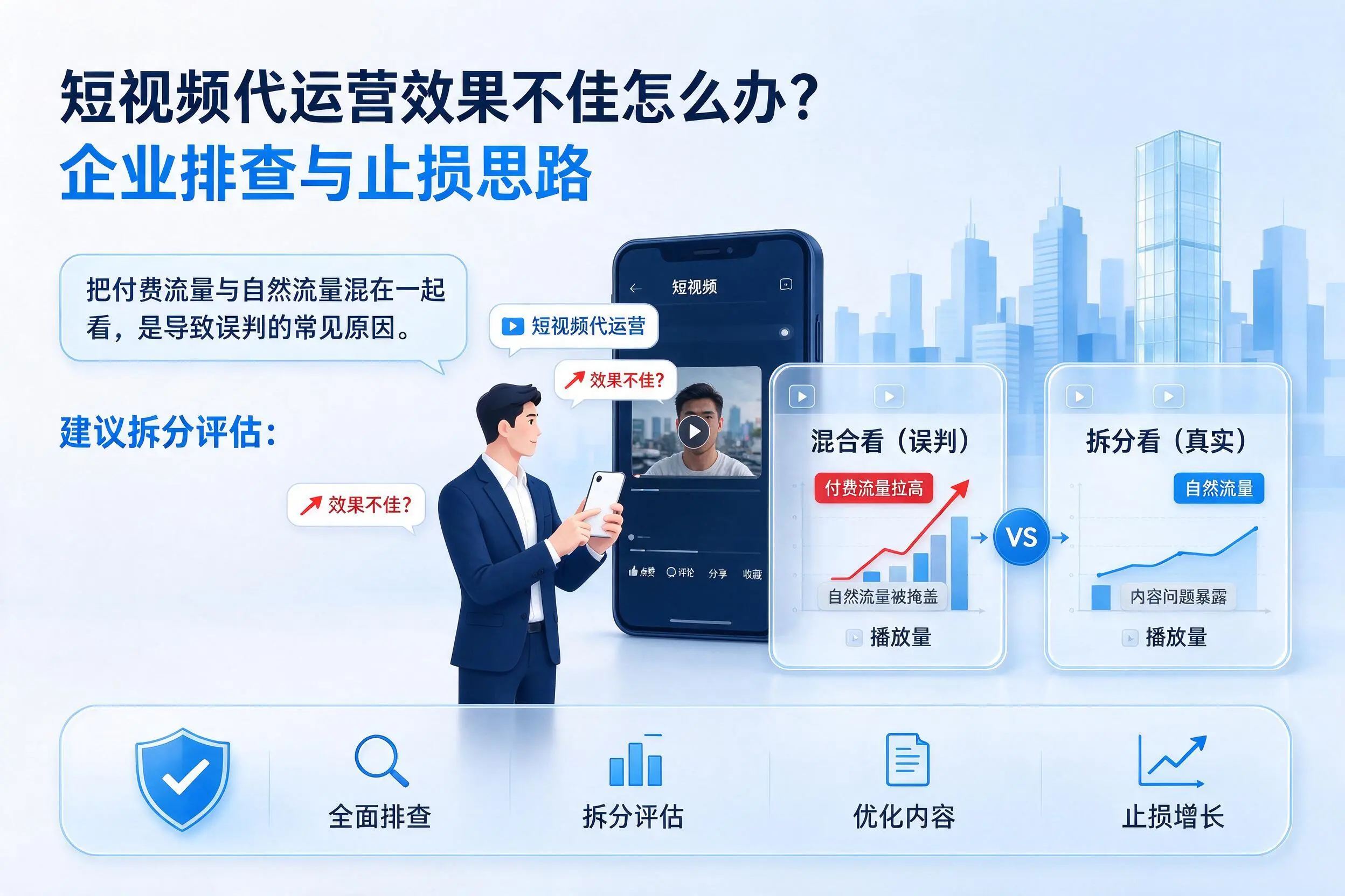 短视频代运营效果不佳怎么办?崇左企业排查与止损思路