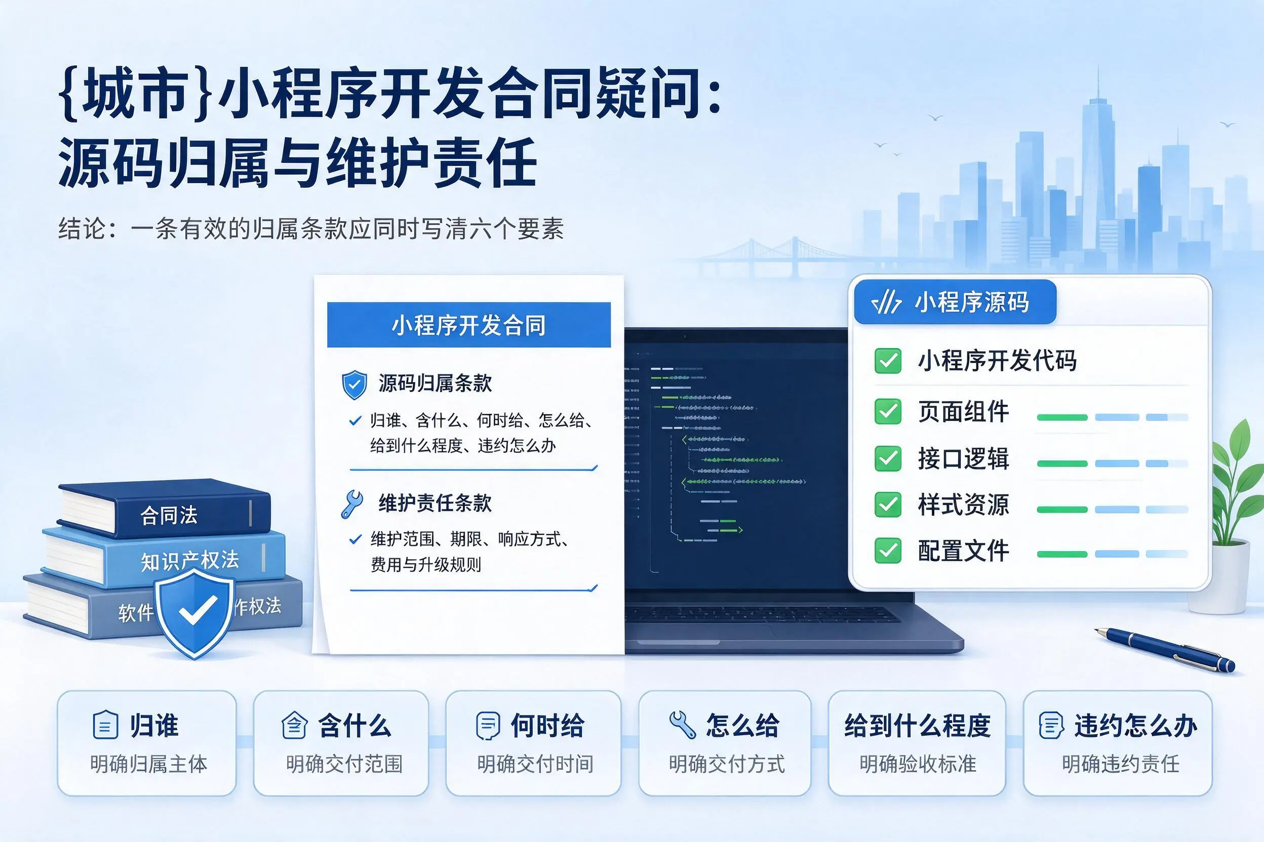 崇左小程序开发合同疑问:源码归属与维护责任