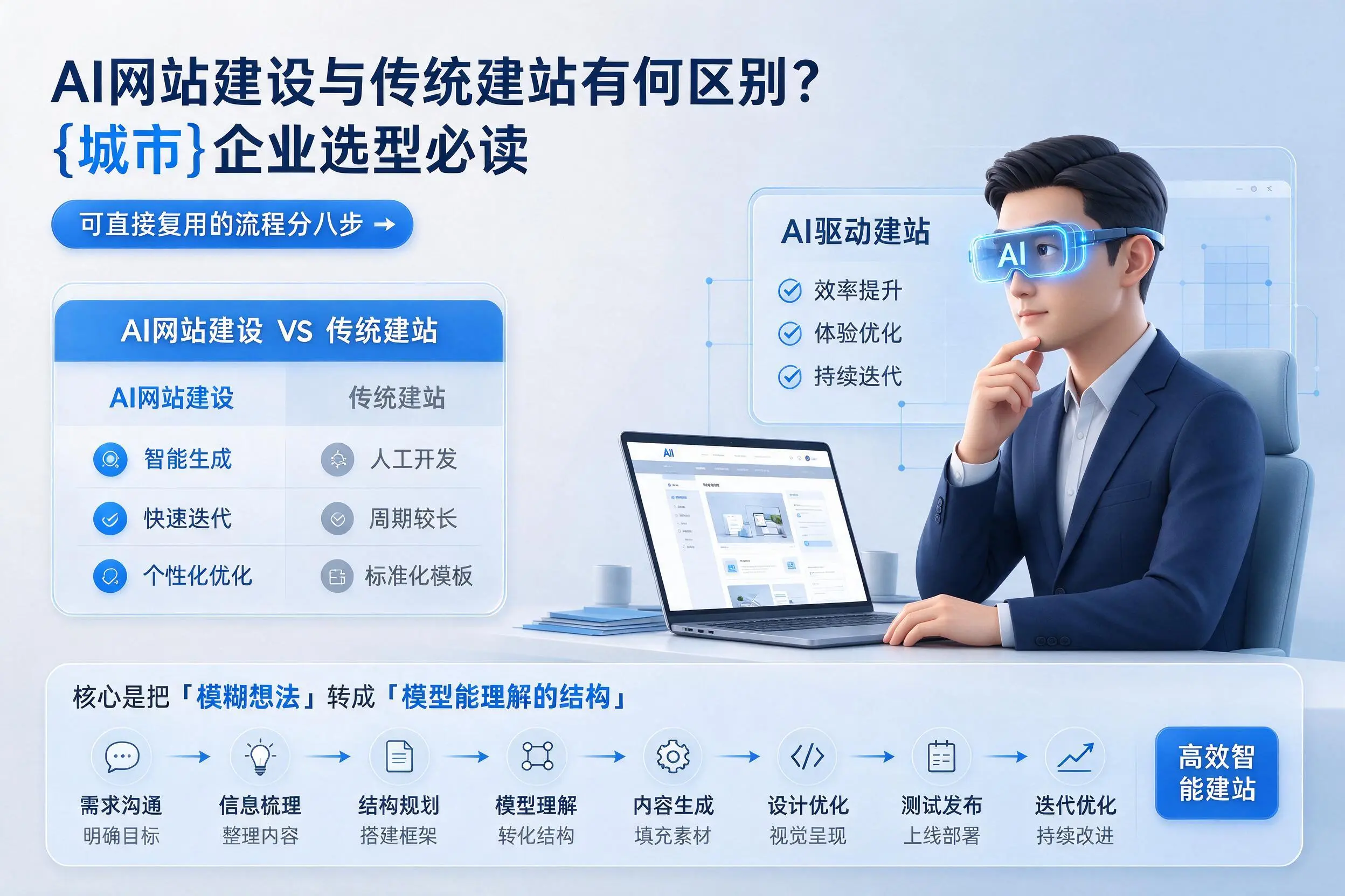 AI网站建设与传统建站有何区别?崇左企业选型必读