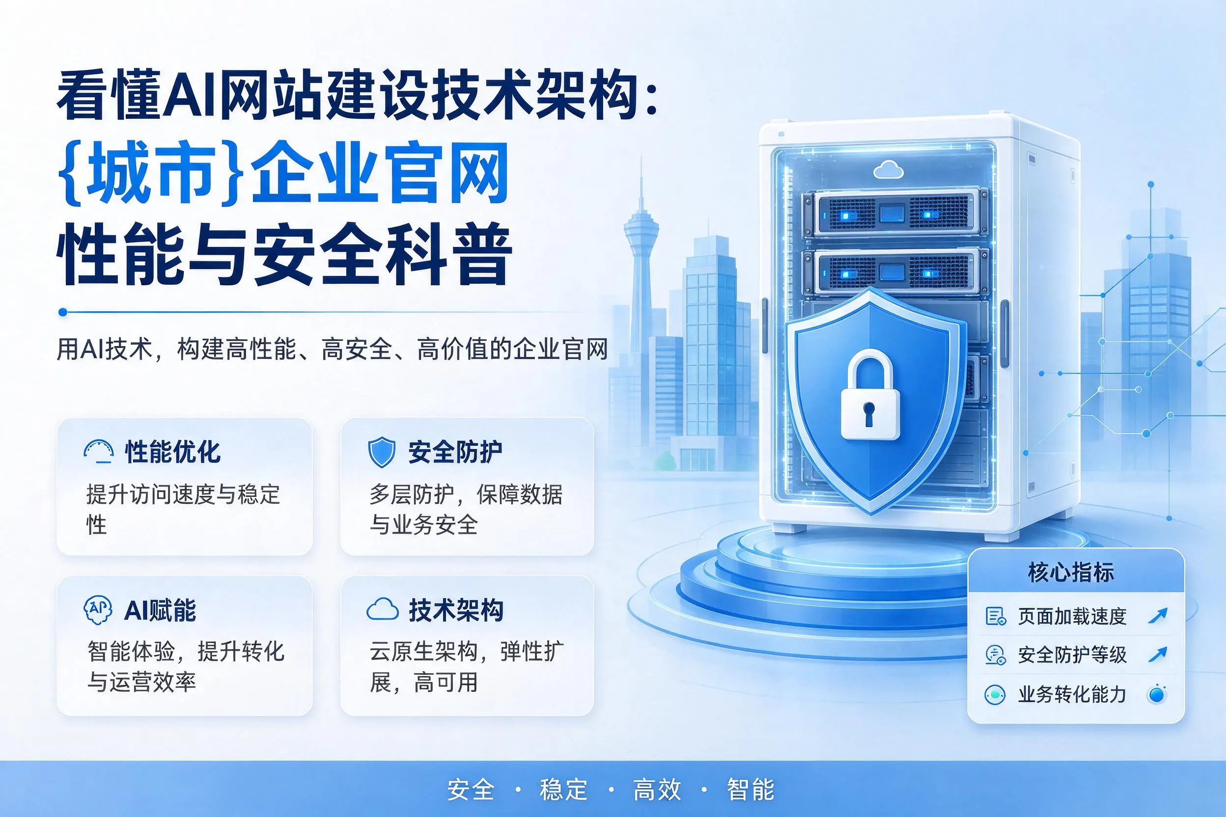 看懂AI网站建设技术架构:崇左企业官网性能与安全科普