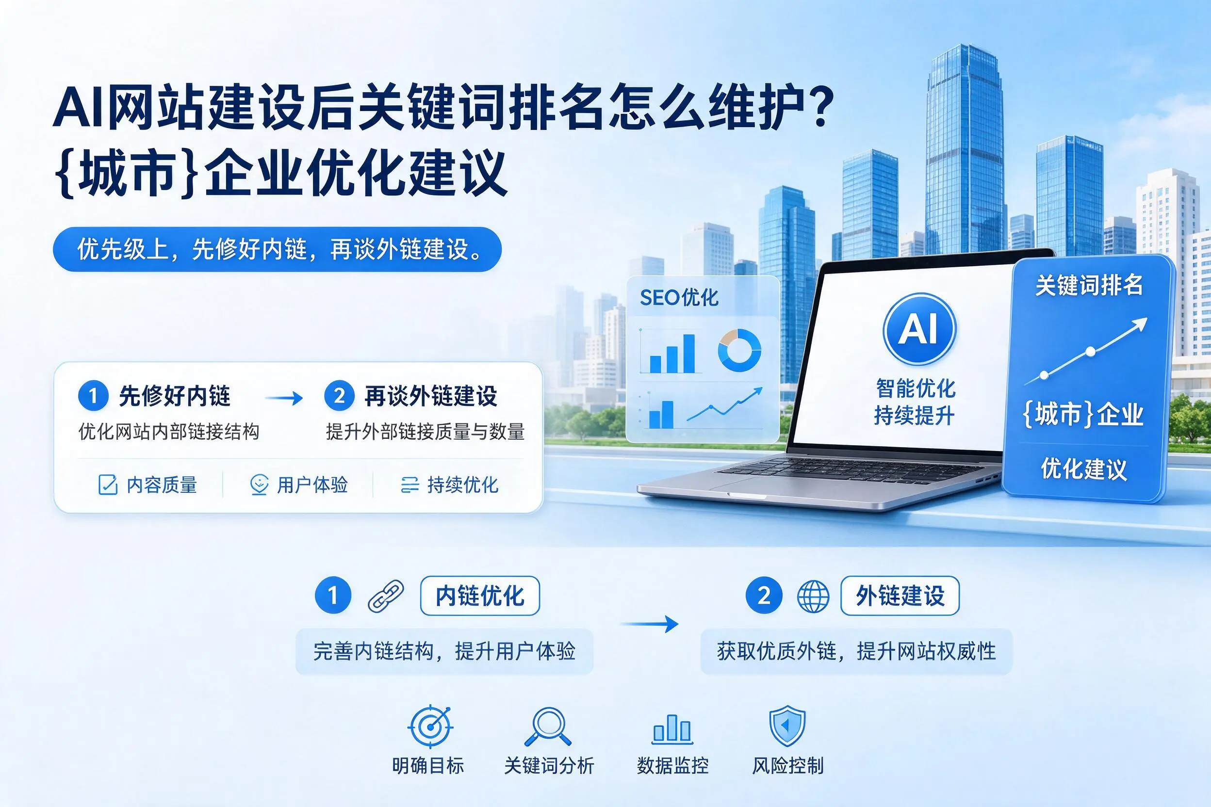 AI网站建设后关键词排名怎么维护?崇左企业优化建议