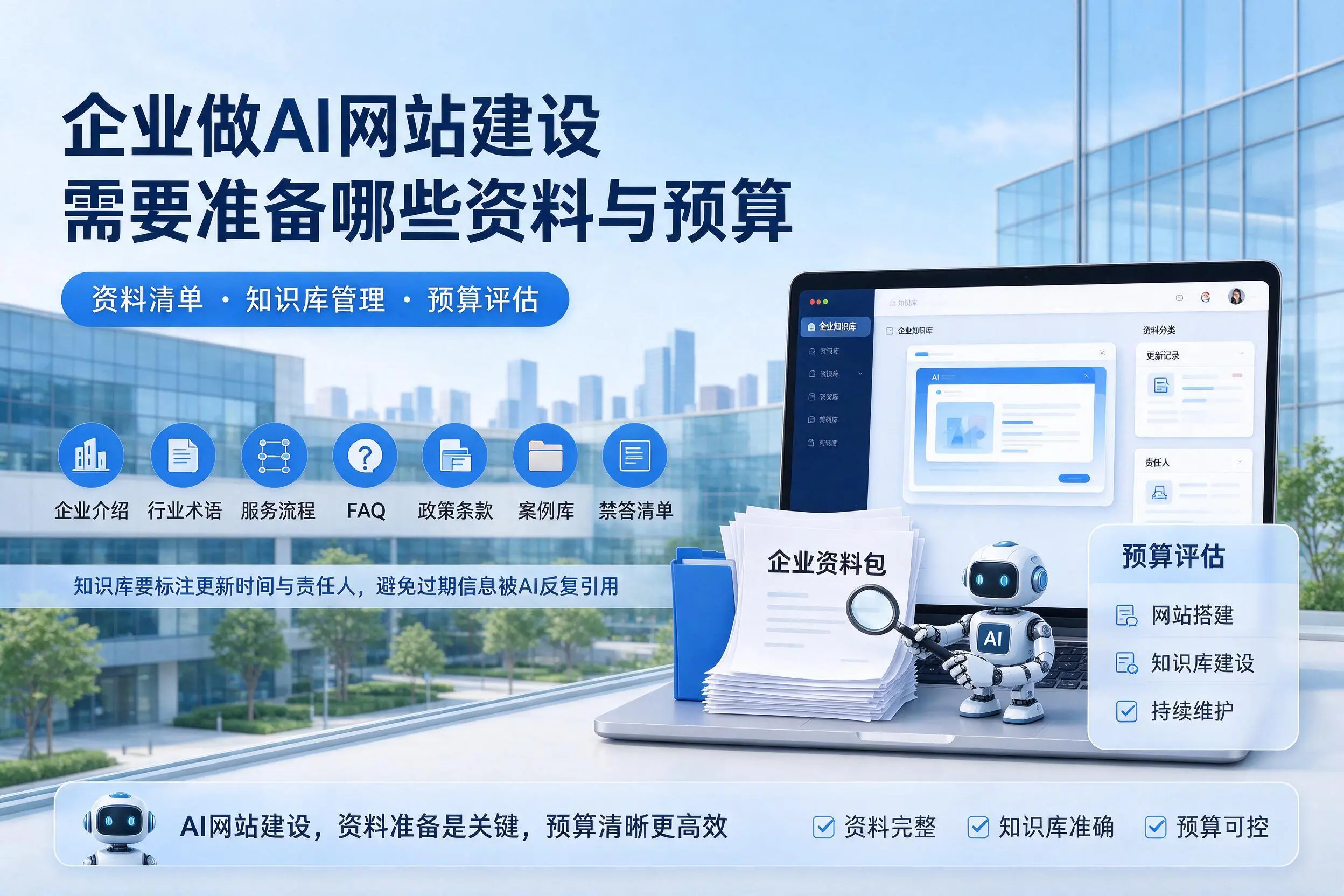 崇左企业做AI网站建设需要准备哪些资料与预算