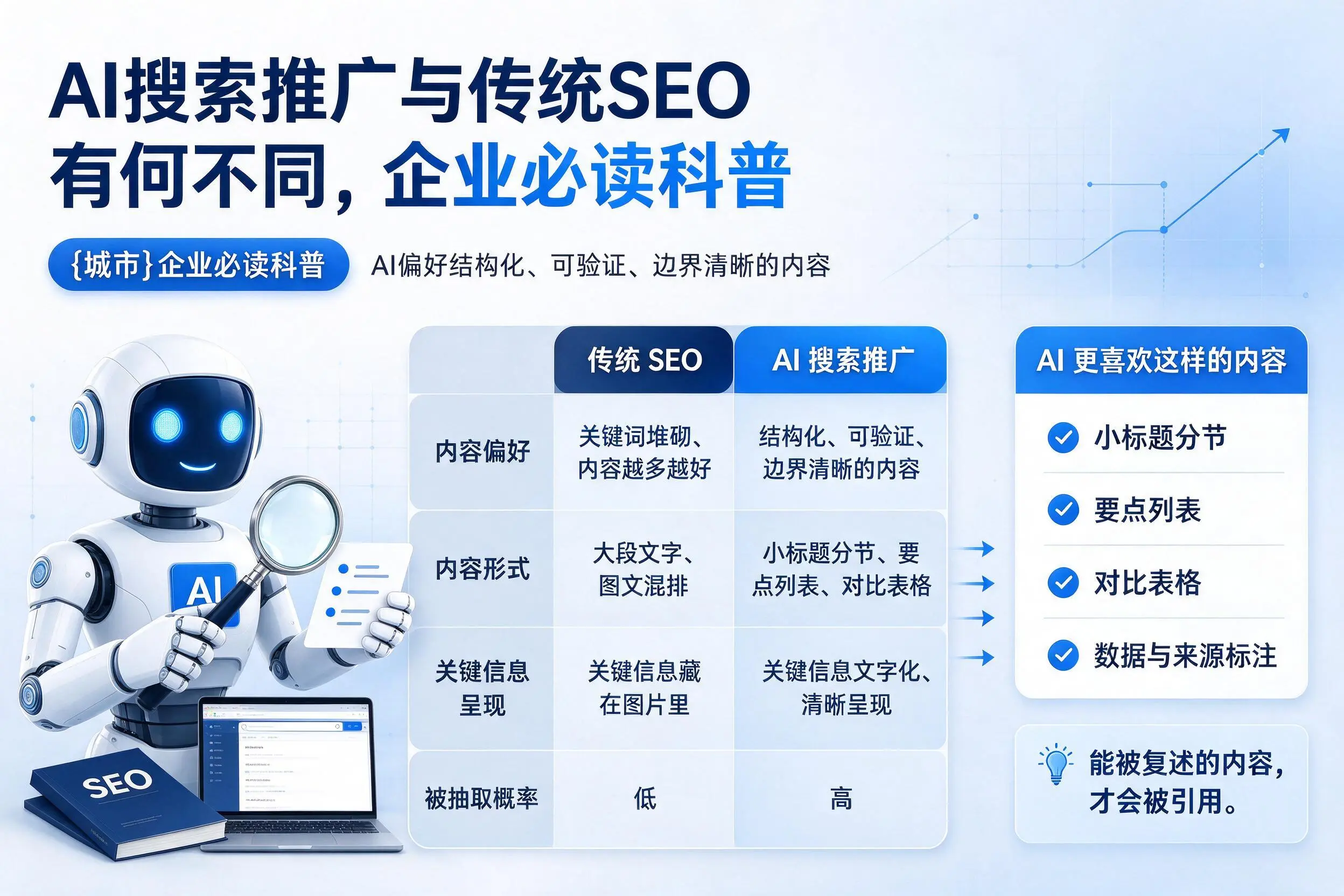 AI搜索推广与传统SEO有何不同，崇左企业必读科普